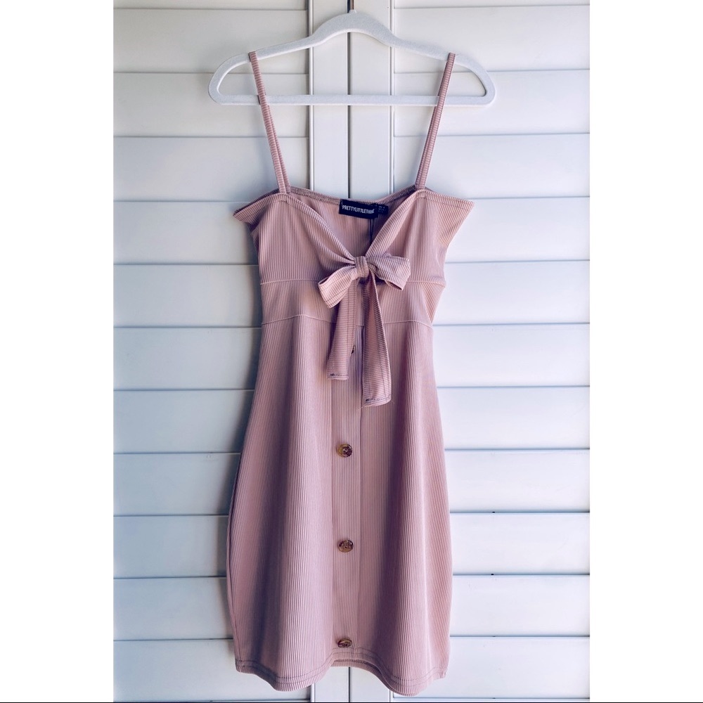 Pretty Little Thing | Ribbed bodycon mini dress
